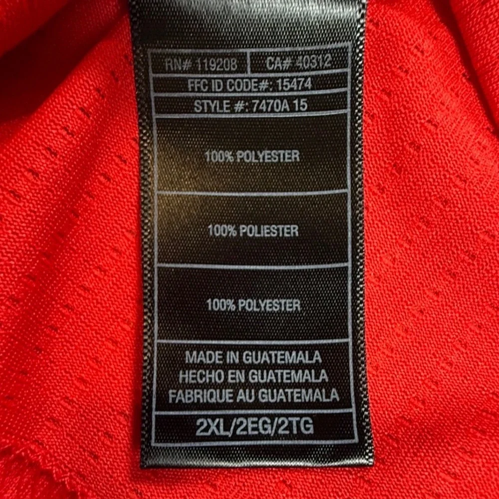 Adidas Houston Rockets James Harden Chinese New Year Jersey Red‎ XXL 7470A NBA